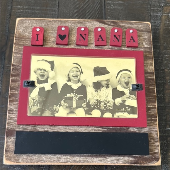 Mud Pie Red and Brown Picture Frame Accents - Picture 1 of 2